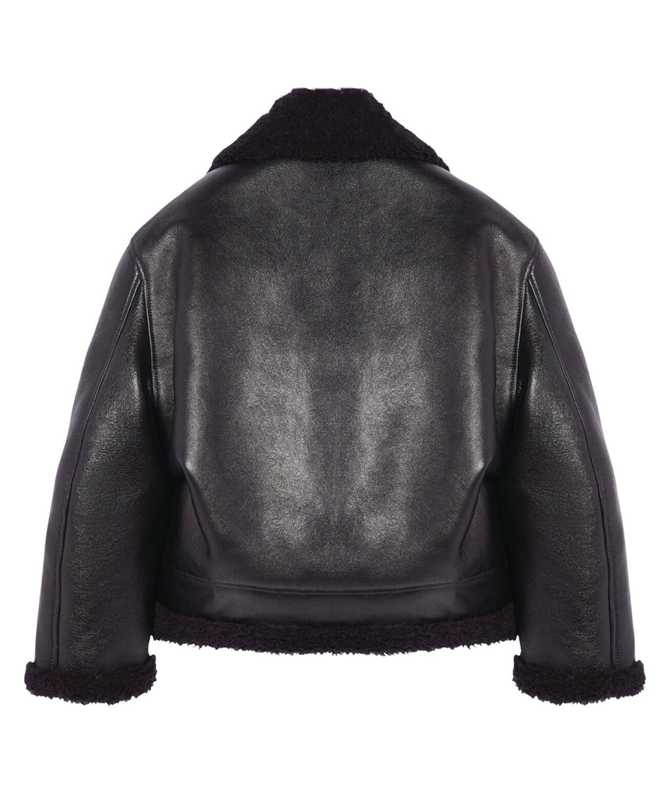 Bad Bunny Shearling Leather Jacket - Nyc Leather City-shop Stylish 